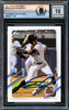 Julio Rodriguez Autographed 2021 Topps Pro Debut Rookie Card #PD18 Seattle Mariners Auto Grade Gem Mint 10 Beckett BAS #16171657