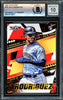 Julio Rodriguez Autographed 2022 Topps Fire Rookie Card #107 Seattle Mariners Auto Grade Gem Mint 10 Beckett BAS #16172377