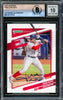 Juan Soto Autographed 2021 Donruss Card #195 New York Mets Auto Grade Gem Mint 10 Beckett BAS #16172742