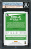 Ronald Acuna Jr. Autographed 2020 Donruss Card #170 Atlanta Braves Beckett BAS #16175143