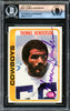 Thomas "Hollywood" Henderson Autographed 1978 Topps Rookie Card #213 Dallas Cowboys Beckett BAS #16176273