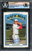 Juan Soto Autographed 2021 Topps Heritage Card #35 New York Mets Beckett BAS #16177838