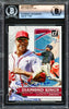 Juan Soto Autographed 2022 Donruss Diamond Kings Card #20 New York Mets Beckett BAS #16177843