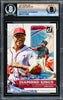 Juan Soto Autographed 2022 Donruss Diamond Kings Card #20 New York Mets Beckett BAS #16177845
