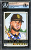 Fernando Tatis Jr. Autographed 2020 Topps Gallery Card #88 San Diego Padres Beckett BAS #16177989