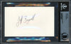 Jeff Bagwell Autographed 3x5 Index Card Houston Astros Vintage Rookie Signature Beckett BAS #16178877
