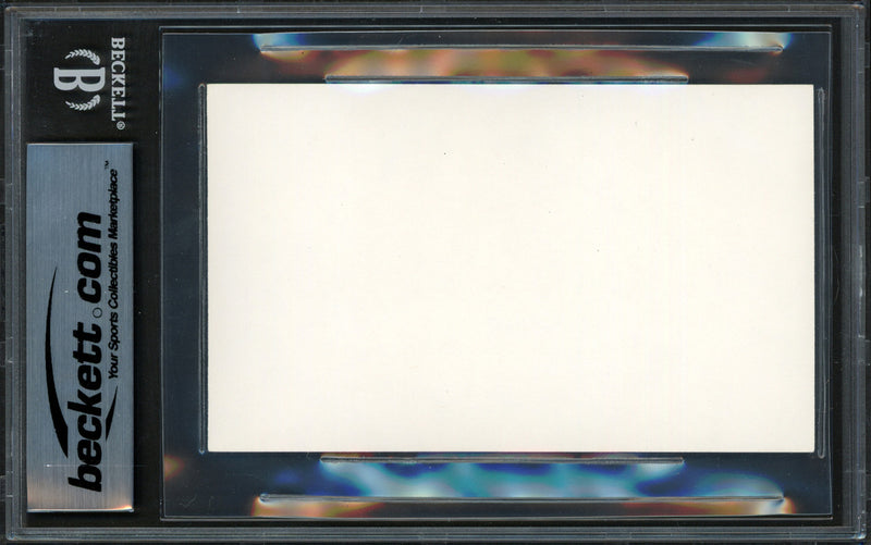 Jeff Bagwell Autographed 3x5 Index Card Houston Astros Vintage Rookie Signature Beckett BAS #16178877