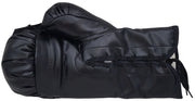 Floyd Mayweather Jr. Autographed Black Everlast Boxing Glove Right Hand In Silver Beckett BAS Witness Stock #210997