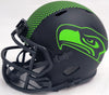 Uchenna Nwosu Autographed Seattle Seahawks Eclipse Black Speed Mini Helmet MCS Holo Stock #211039