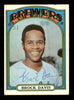 Brock Davis Autographed 1972 Topps Card #161 Milwaukee Brewers SKU #222119