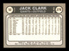 Jack Clark Autographed 1981 Fleer Star Sticker Card #52 San Francisco Giants SKU #222156