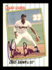 Chris Brown Autographed 1987 Fleer League Leaders Card #7 San Francisco Giants SKU #222172