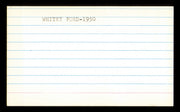 Whitey Ford Autographed 3x5 Index Card New York Yankees SKU #222493