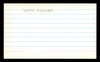 Whitey Ford Autographed 3x5 Index Card New York Yankees SKU #222493