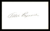 Allie Reynolds Autographed 3x5 Index Card New York Yankees SKU #222507