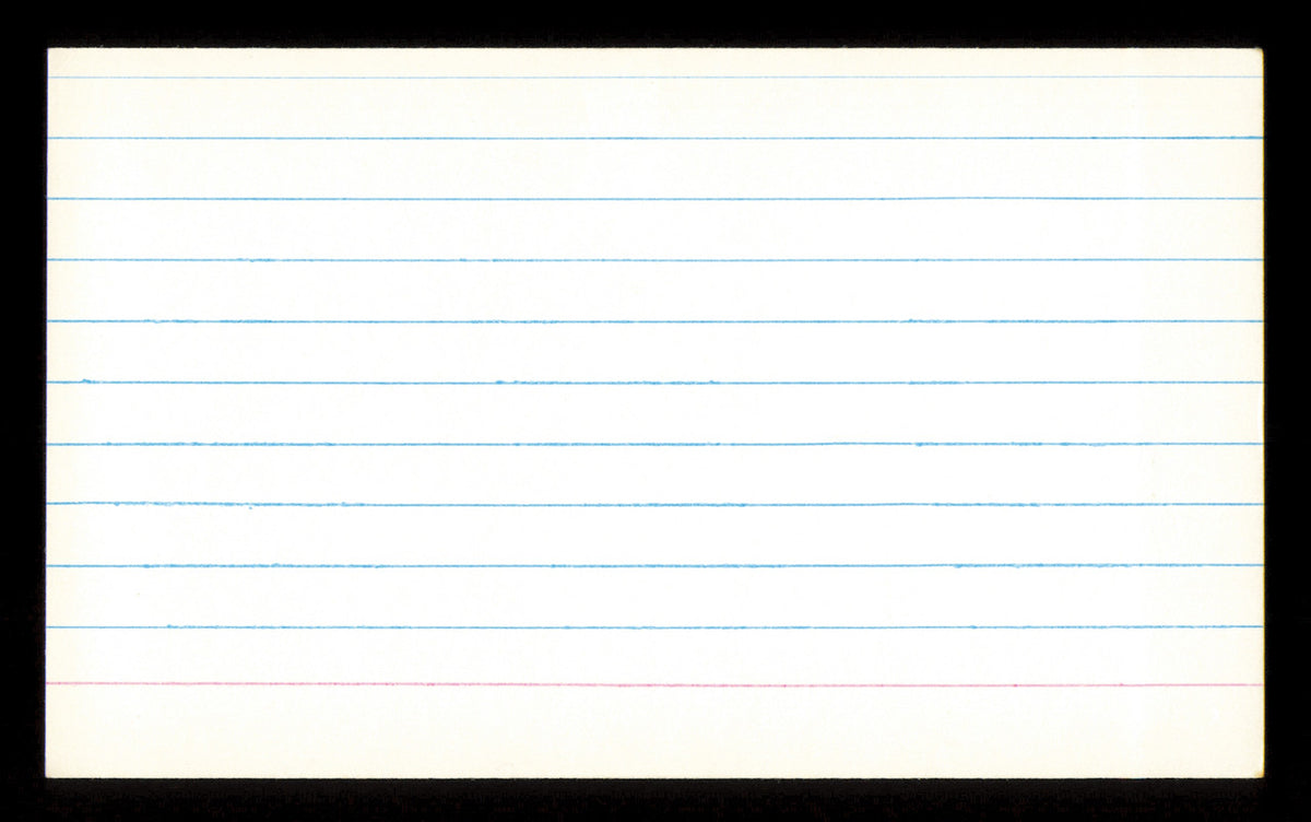 Allie Reynolds Autographed 3x5 Index Card New York Yankees SKU #222507