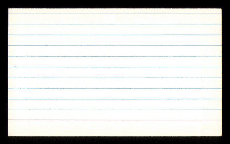 Allie Reynolds Autographed 3x5 Index Card New York Yankees SKU #222507
