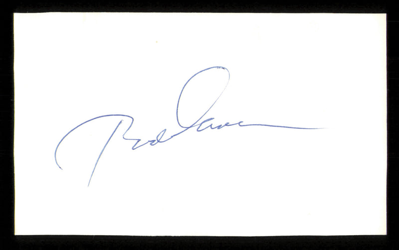 Rod Carew Autographed 3x5 Index Card Minnesota Twins Glued To 3x5 Photo SKU #222515