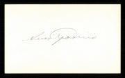 Luis Aparicio Autographed 3x5 Index Card Chicago White Sox SKU #222522