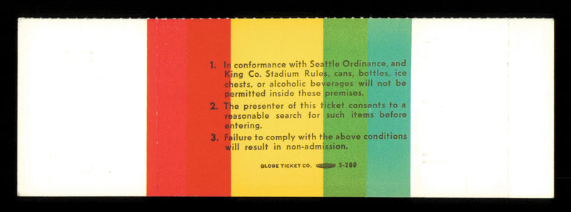 1984 NCAA Basketball Tournament Finals Unsigned Full Ticket Georgetown vs. Houston in Seattle SKU #222595