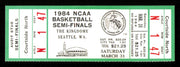 1984 NCAA Basketball Tournament Semi Finals Unsigned Full Ticket Georgetown SKU #222603