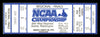 1993 NCAA Basketball Tournament West Regional Finals Unsigned Full Ticket Michigan SKU #222615
