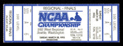 1993 NCAA Basketball Tournament West Regional Finals Unsigned Full Ticket Michigan (Creases) SKU #222649