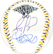 Ichiro Suzuki & Jose Lopez Autographed Official 2006 All Star Game Logo Game Baseball Seattle Mariners IS Holo & Beckett BAS Witness QR Stock #238612