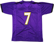 Baltimore Ravens Rashod Bateman Autographed Purple Jersey Beckett BAS Witness Stock #238350