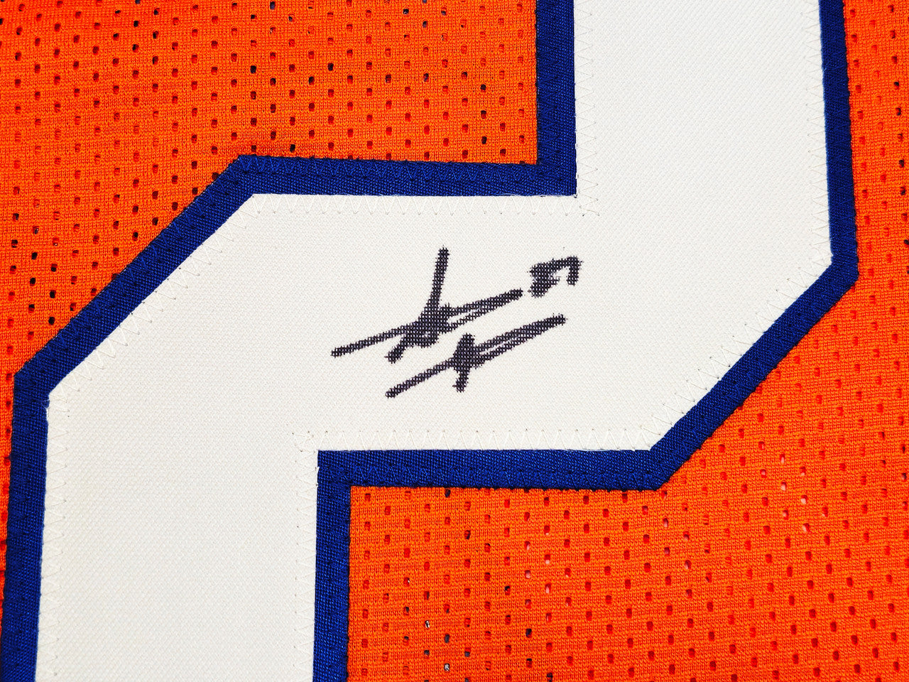 Denver Broncos Steve Atwater Autographed Orange Jersey Beckett BAS Witness Stock #238329