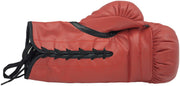 Sugar Ray Leonard & Thomas "Hitman" Hearns Autographed Red Everlast Boxing Glove LH JSA Stock #238353