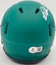 Brandon Graham Autographed Philadelphia Eagles Rave Green Speed Mini Helmet Beckett BAS Witness Stock #238571