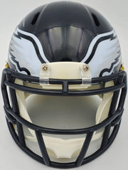 Jalen Carter Autographed Philadelphia Eagles 2022 Alternate Black Speed Mini Helmet Beckett BAS Witness Stock #238569