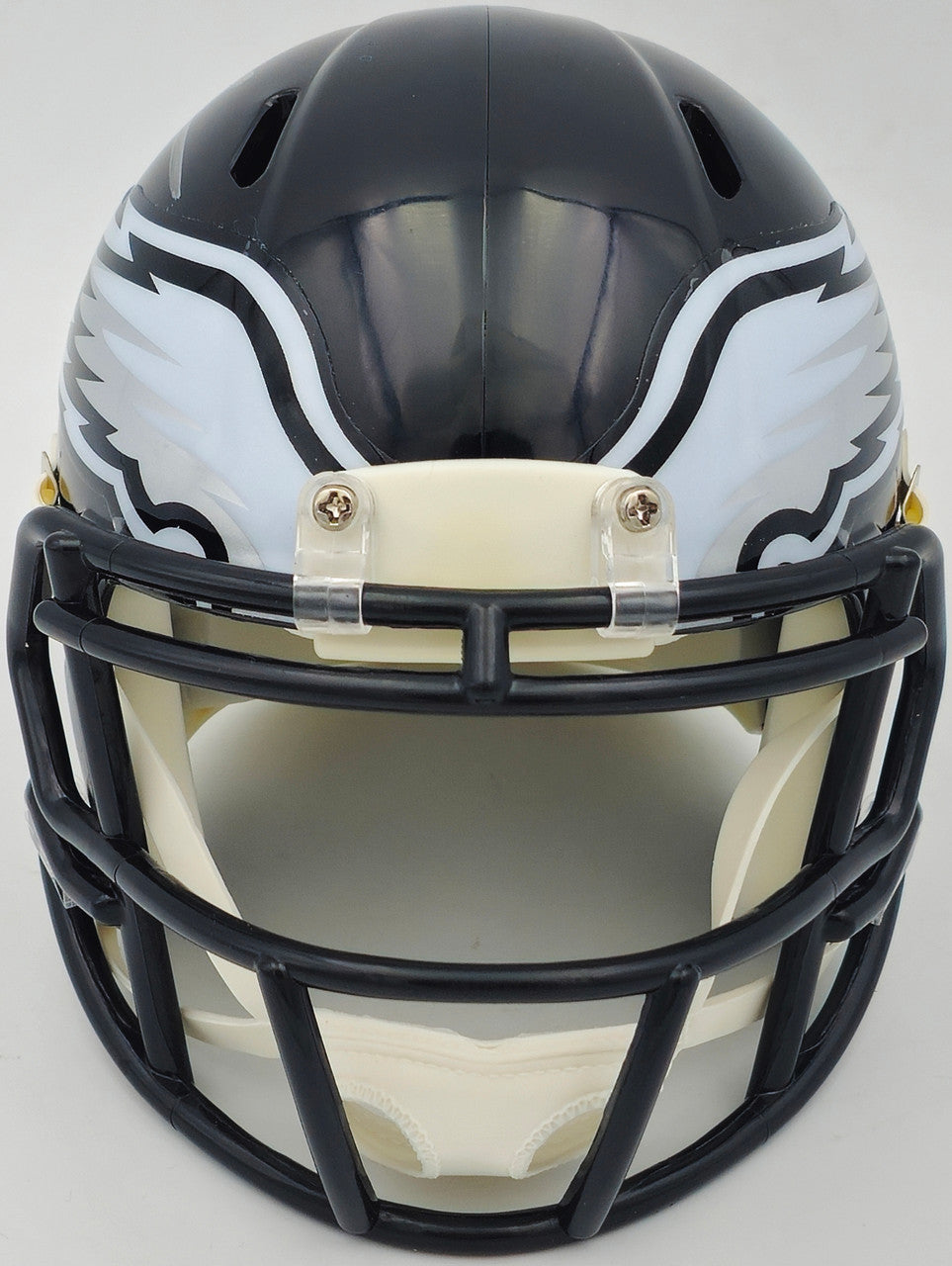 Jalen Carter Autographed Philadelphia Eagles 2022 Alternate Black Speed Mini Helmet Beckett BAS Witness Stock #238569