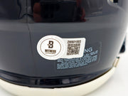 Jalen Carter Autographed Philadelphia Eagles 2022 Alternate Black Speed Mini Helmet Beckett BAS Witness Stock #238569