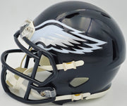 Jalen Carter Autographed Philadelphia Eagles 2022 Alternate Black Speed Mini Helmet Beckett BAS Witness Stock #238569