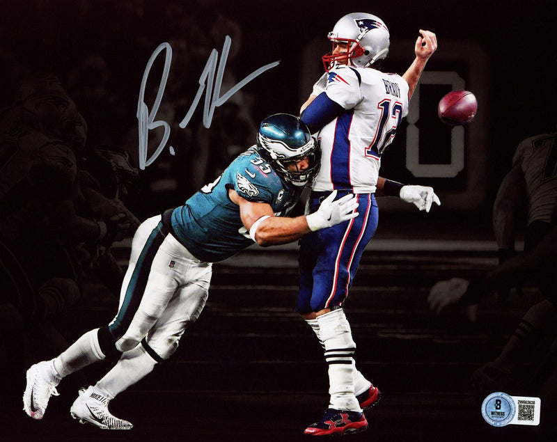 Brandon Graham Autographed 8x10 Photo Philadelphia Eagles Super Bowl 52 SB LII Tom Brady Sack Fumble Beckett BAS Witness Stock #238574