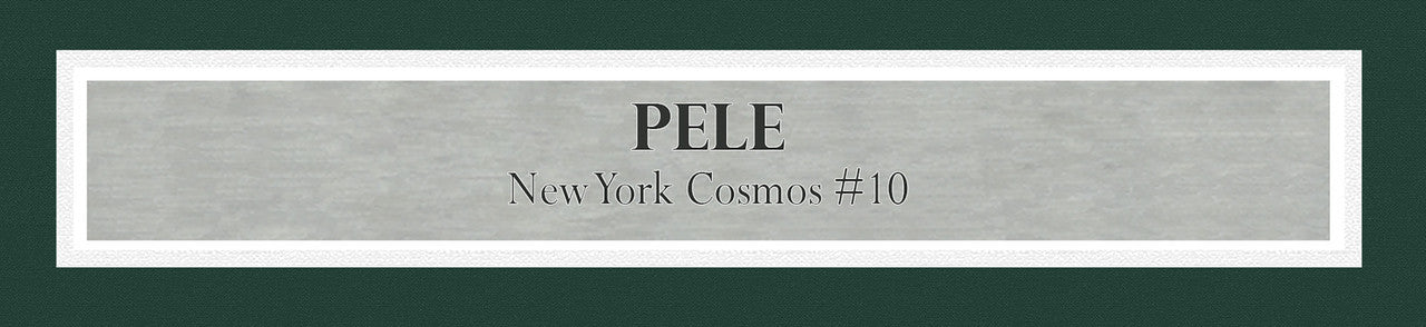 New York Cosmos Pele Autographed Framed White Jersey Beckett BAS Stock #265450
