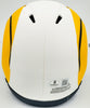 Kyren Williams Autographed Los Angeles Rams Lunar Eclipse White Speed Mini Helmet Beckett BAS Witness Stock #224760