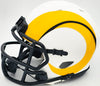 Kyren Williams Autographed Los Angeles Rams Lunar Eclipse White Speed Mini Helmet Beckett BAS Witness Stock #224760