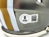 Alvin Kamara Autographed New Orleans Saints Flash Gray Speed Mini Helmet Beckett BAS Witness Stock #224756