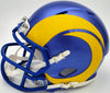 Kyren Williams Autographed Los Angeles Rams Blue Speed Mini Helmet Beckett BAS Witness Stock #224759