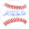 Steve Balboni Autographed Official MLB Baseball New York Yankees "Bye Bye" Beckett BAS Witness Stock #224687