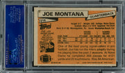 Joe Montana Autographed 1981 Topps Rookie Card #216 San Francisco 49ers "1979 NFL Draft, Rd. 3, & Pick 82" PSA/DNA #83446102