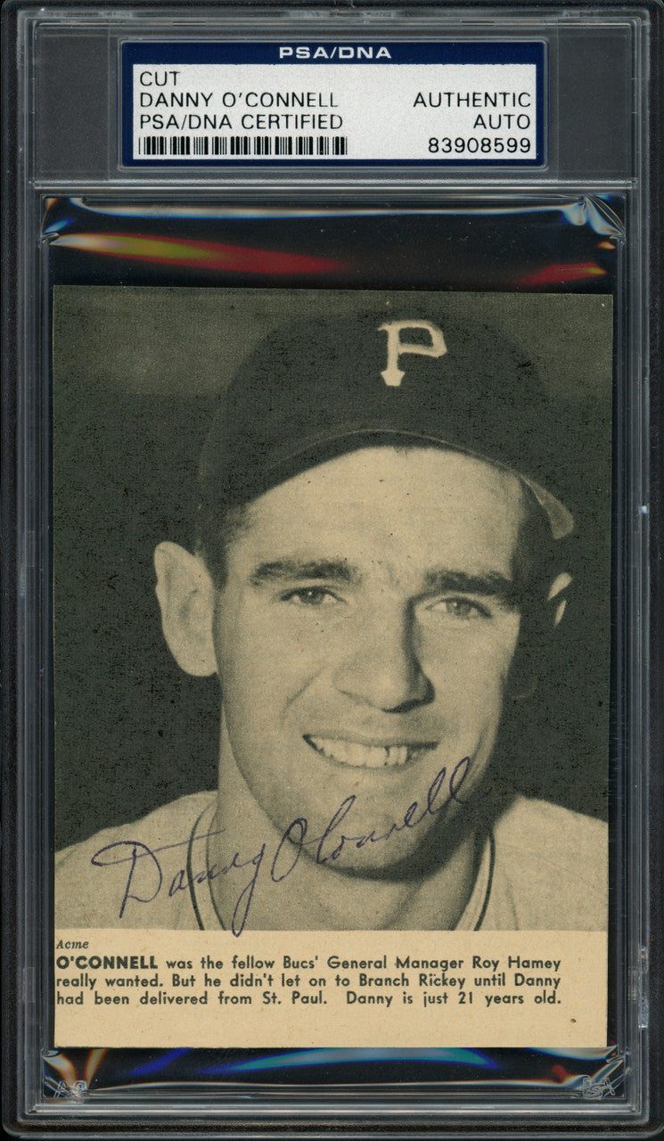 Danny O'Connell Autographed 3.5x5 Magazine Page Photo Pittsburgh Pirates PSA/DNA #83908599