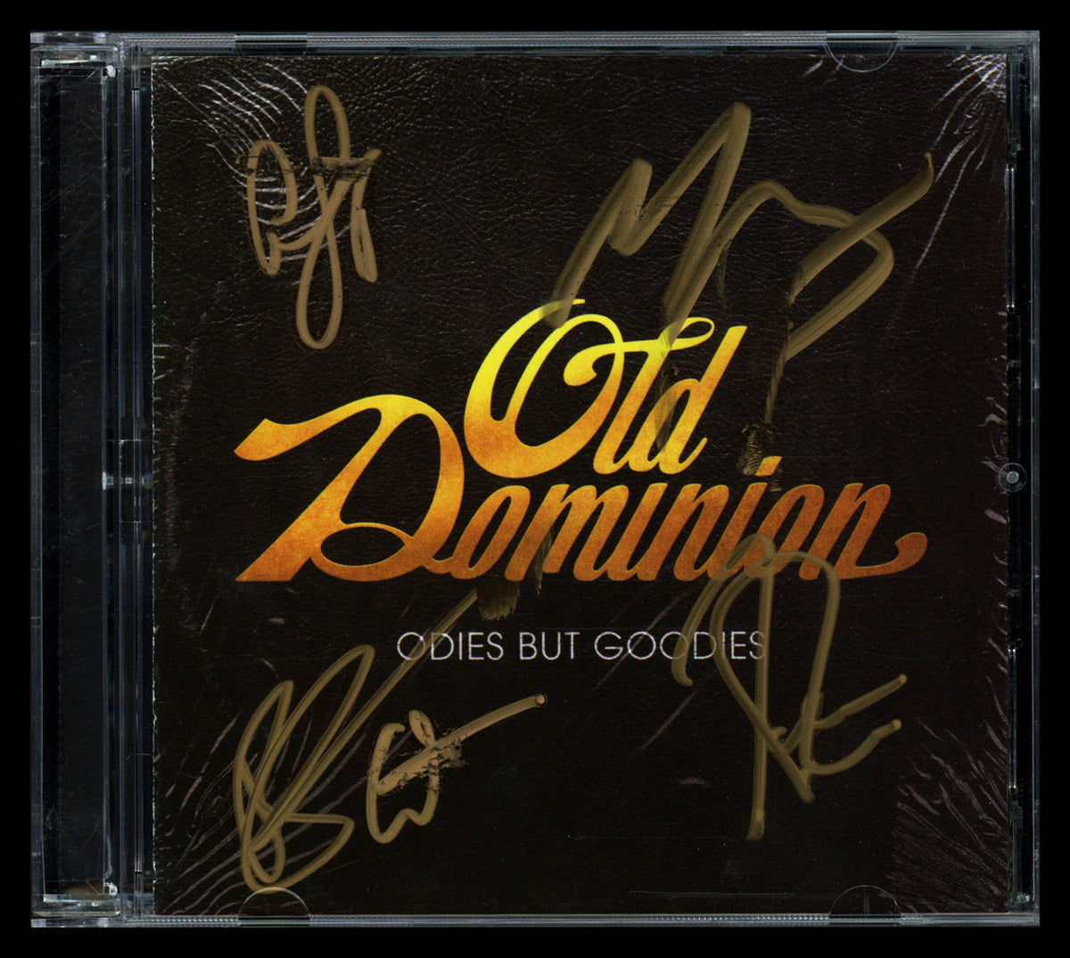 Old Dominion Autographed "Odies But Goodies" CD Cover Signed By All 5 Band Members Beckett BAS #AE08281