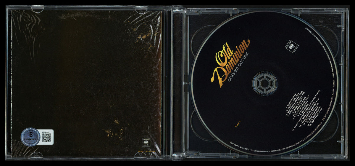 Old Dominion Autographed "Odies But Goodies" CD Cover Signed By All 5 Band Members Beckett BAS #AE08281
