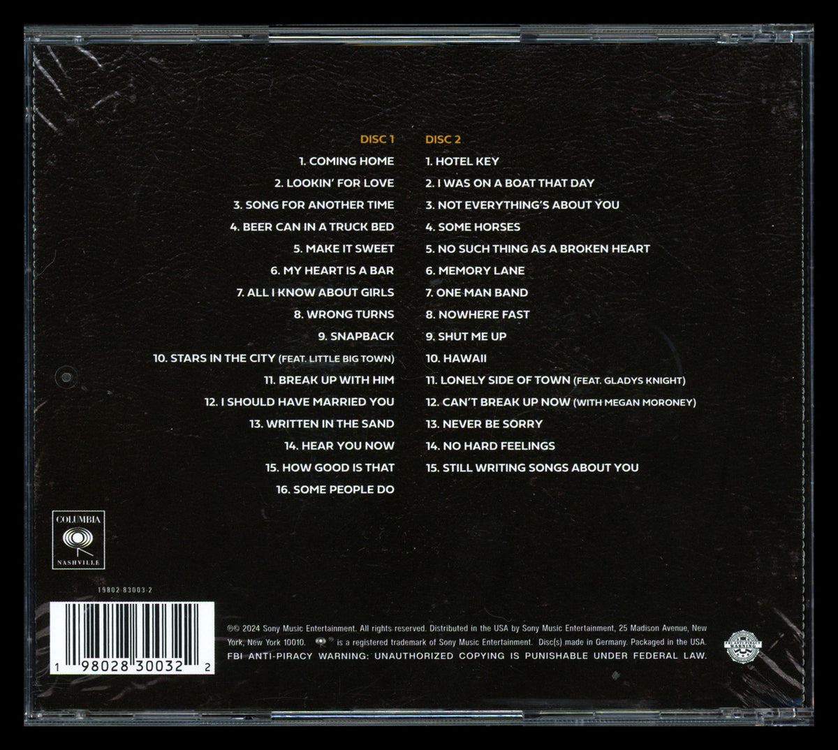Old Dominion Autographed "Odies But Goodies" CD Cover Signed By All 5 Band Members Beckett BAS #AE08283