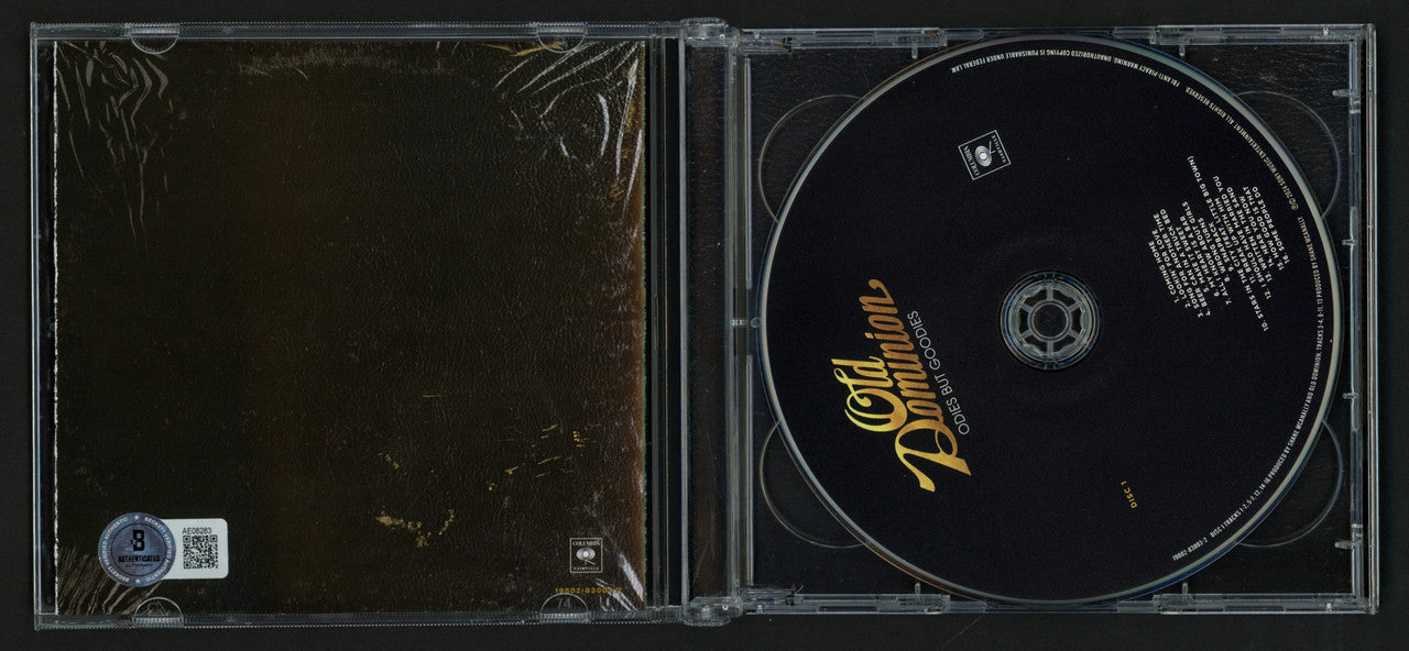 Old Dominion Autographed "Odies But Goodies" CD Cover Signed By All 5 Band Members Beckett BAS #AE08283