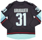 Seattle Kraken Philipp Grubauer Autographed Blue Fanatics Jersey Size XL Fanatics Holo Stock #211745